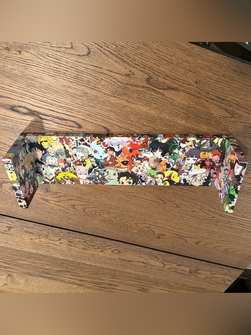 Handmade Anime Collage Shelf 16.75 in Floating Wall Shelf Decor Display